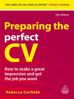 cover image of Preparing the Perfect CV